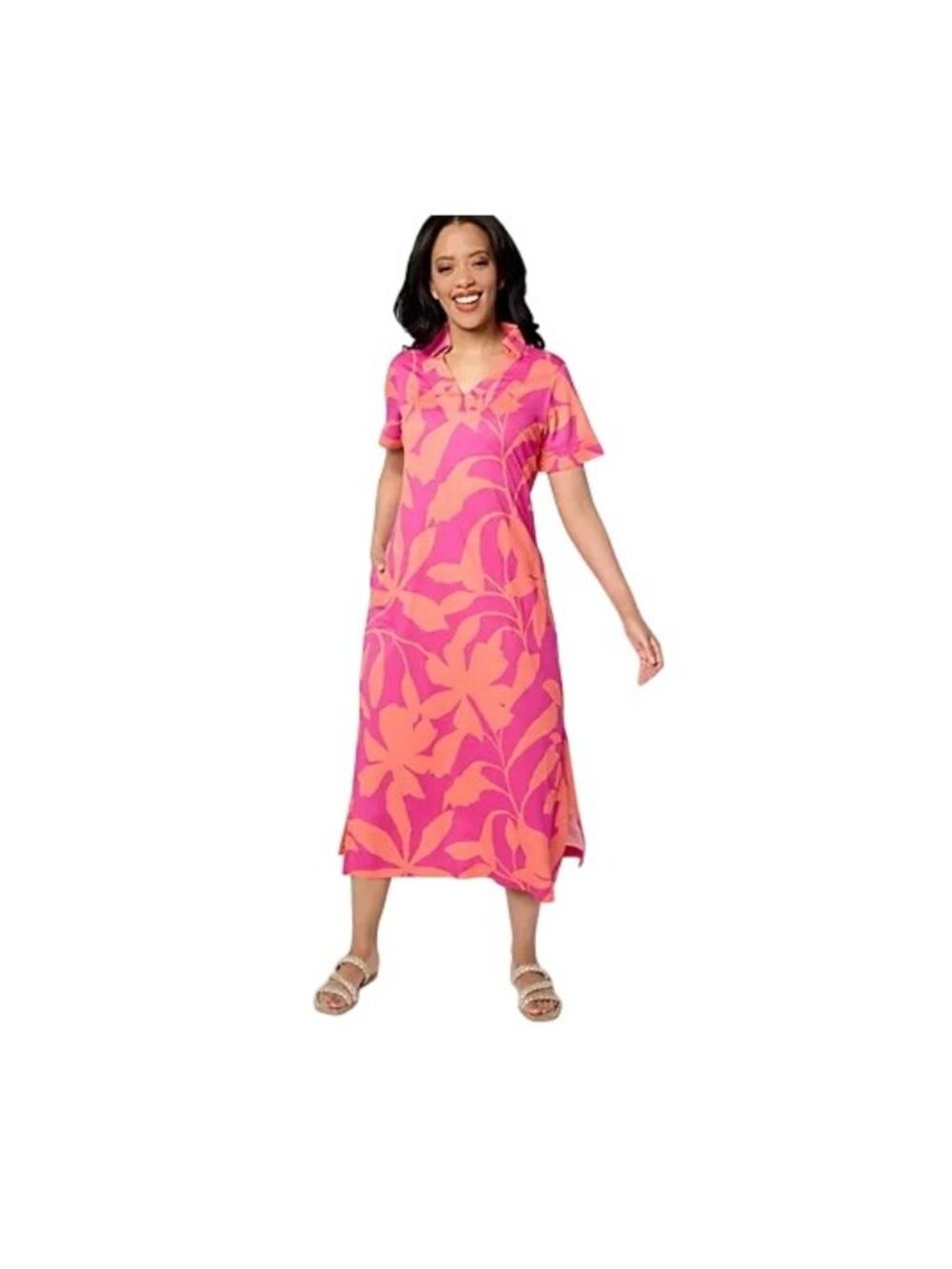 Belle Beach by Kim Gravel Maxi Dress XXS Reg Cabana Knit Fleur de Sea Bohemian